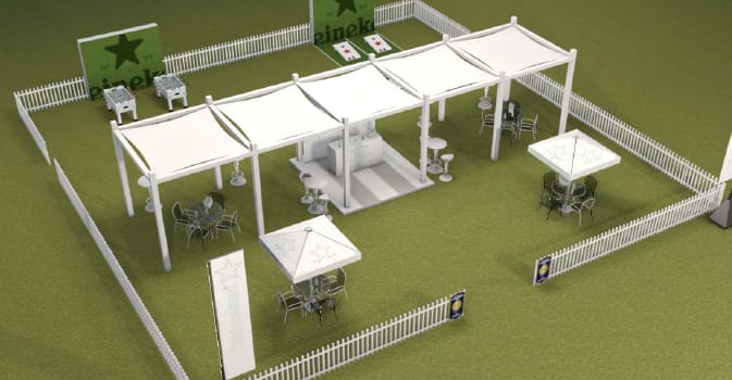Heinekin fan activation zone render