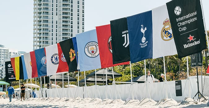 ICC team flags