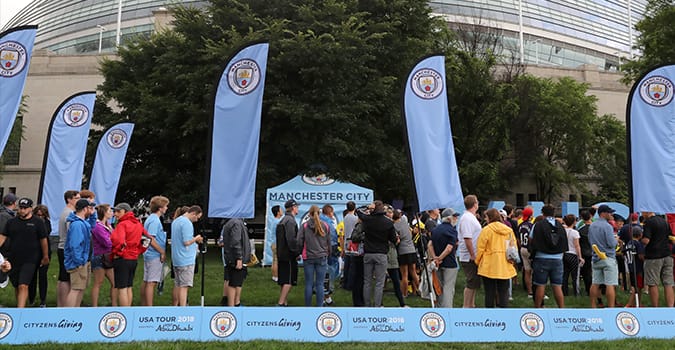 Manchester City fan activation zone